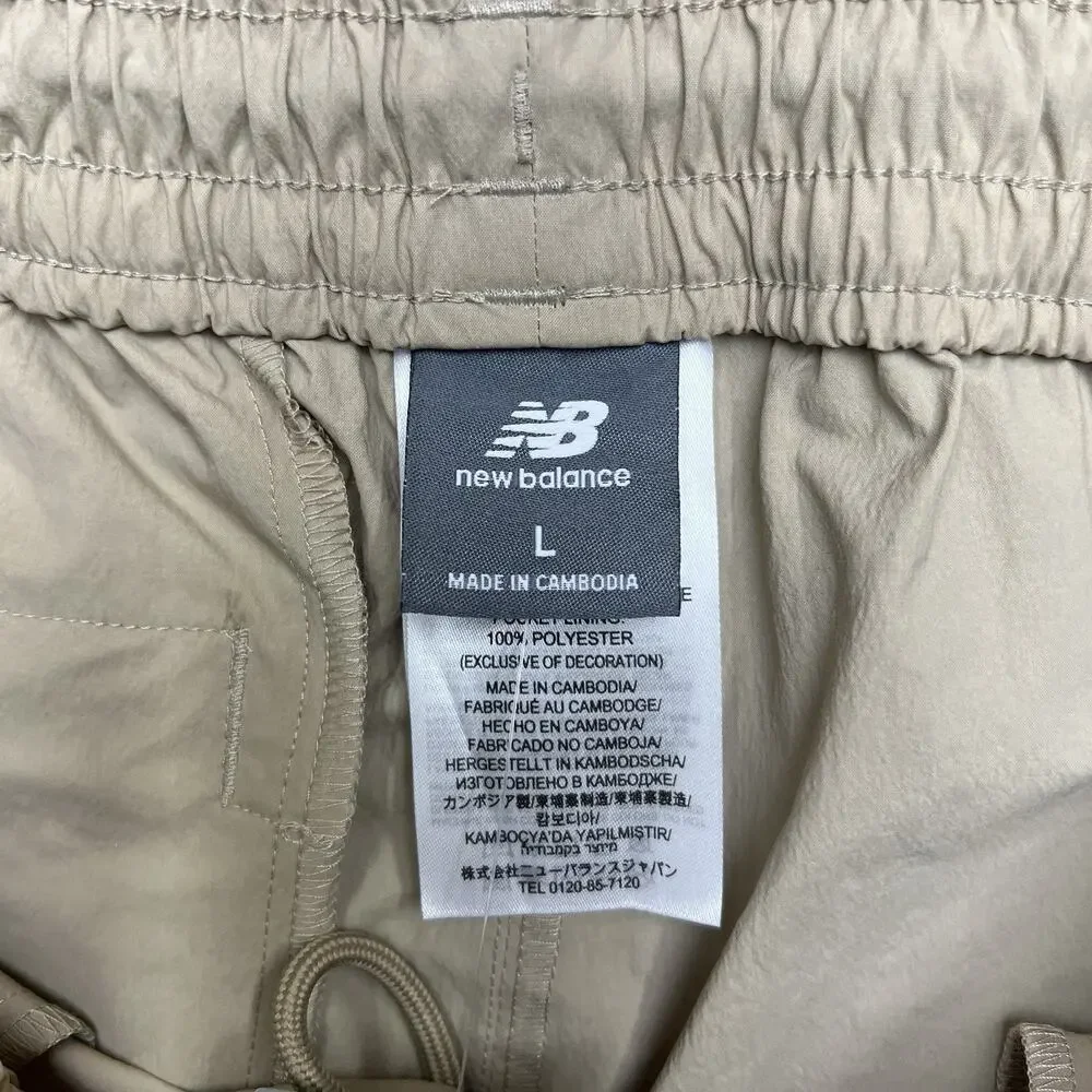 New Balance Shorts Sz Large Mens Light Brown Woven 5
